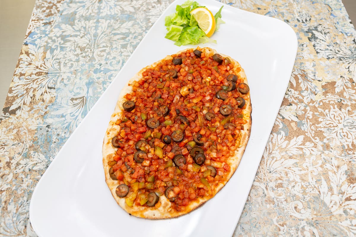 Zaatar manaeesh from stone oven
